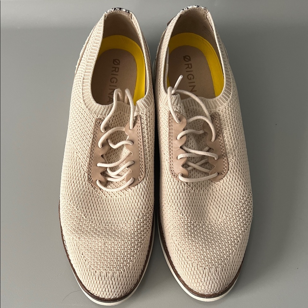 Cole Haan Original Grand Meridian Oxford Beige/Snake Print Size 9M
